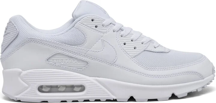 Nike Men's Air Max 90 Casual Sneakers from Finish Line - Black, White - Image 7