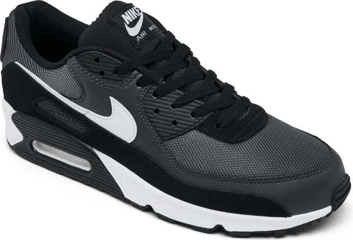Nike Men's Air Max 90 Casual Sneakers from Finish Line - Black, White