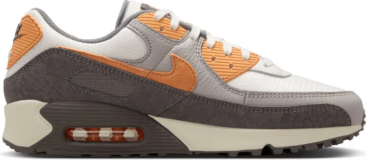 Nike Men's Air Max 90 Premium Shoes in Grey | IB7467-029 - Image 3