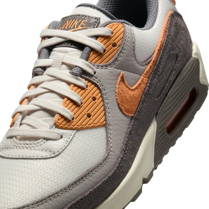 Nike Men's Air Max 90 Premium Shoes in Grey | IB7467-029 - Image 7