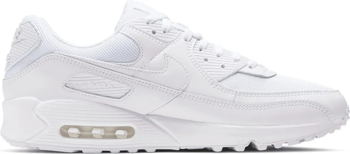 Nike Men's Air Max 90 Shoes in White | CN8490-100 - Image 3