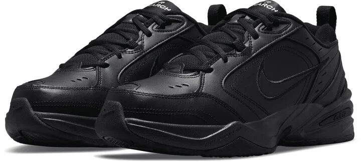 Nike Men's Air Monarch IV Workout Shoes (Extra Wide) in Black | 416355-001 - Image 5