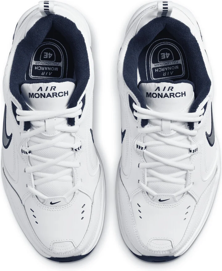 Nike Men's Air Monarch IV Workout Shoes (Extra Wide) in White | 416355-102 - Image 4