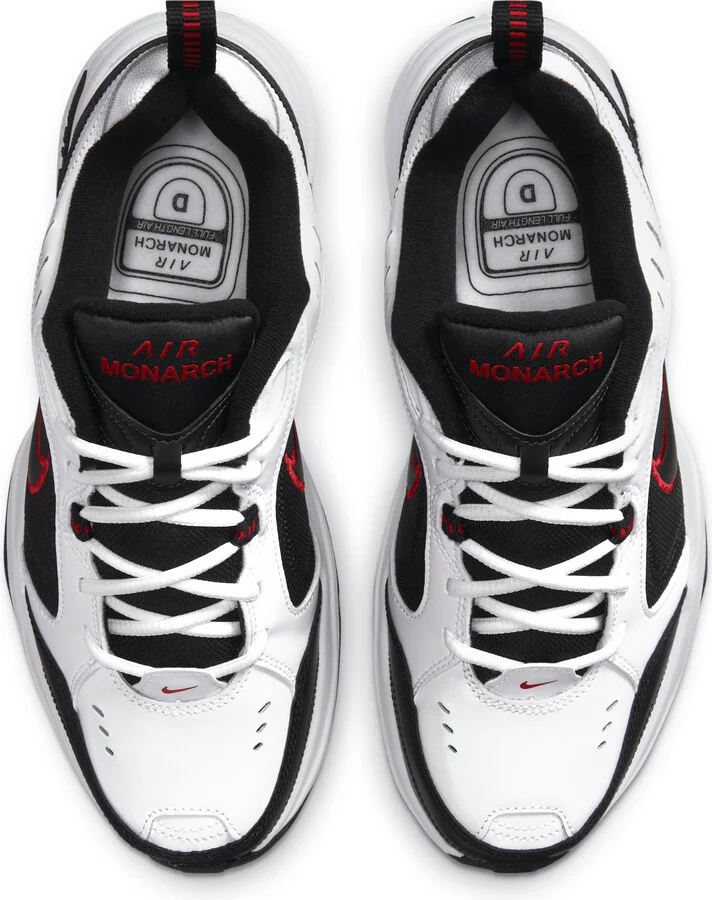 Nike Men's Air Monarch IV Workout Shoes in White | 415445-101 - Image 4