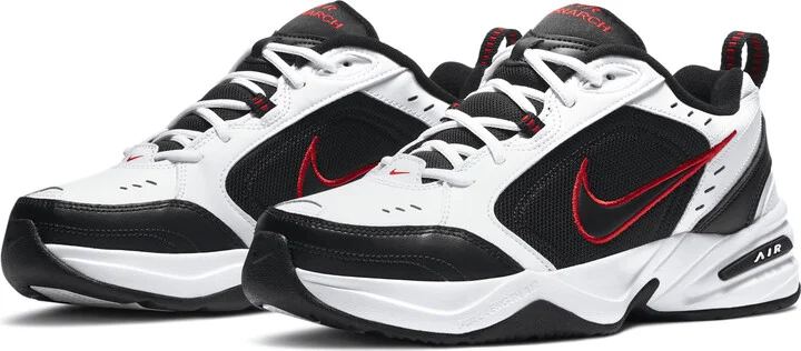 Nike Men's Air Monarch IV Workout Shoes in White | 415445-101 - Image 5