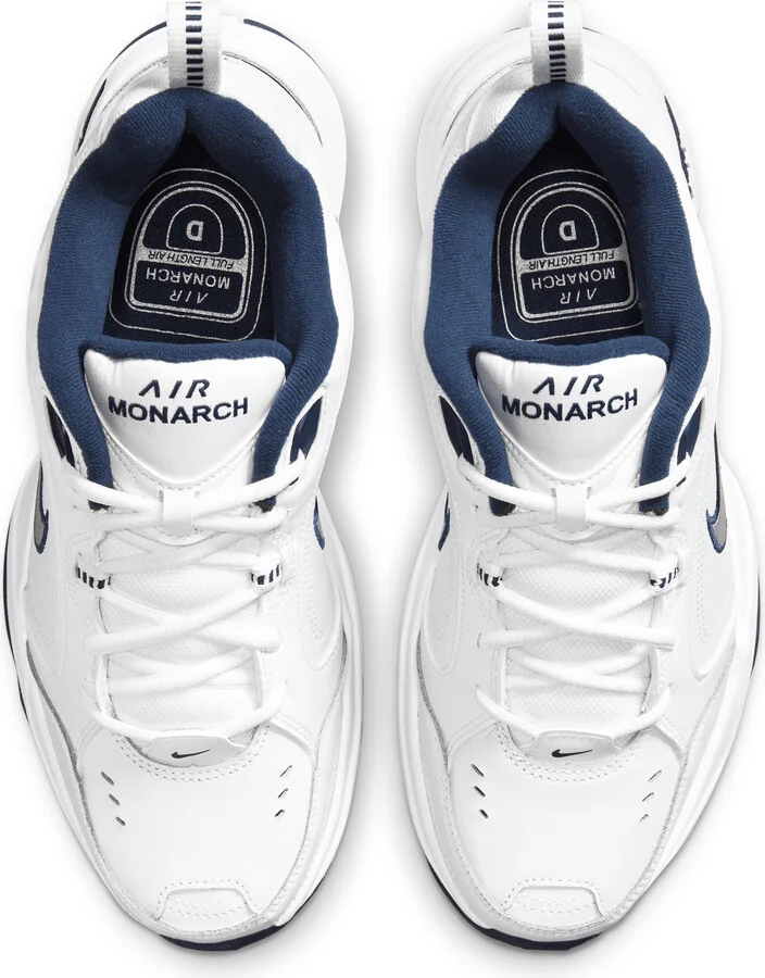 Nike Men's Air Monarch IV Workout Shoes in White | 415445-102 - Image 4