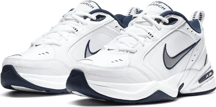 Nike Men's Air Monarch IV Workout Shoes in White | 415445-102 - Image 5