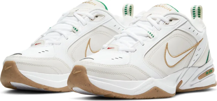 Nike Men's Air Monarch IV Workout Shoes in White | 415445-103 - Image 5