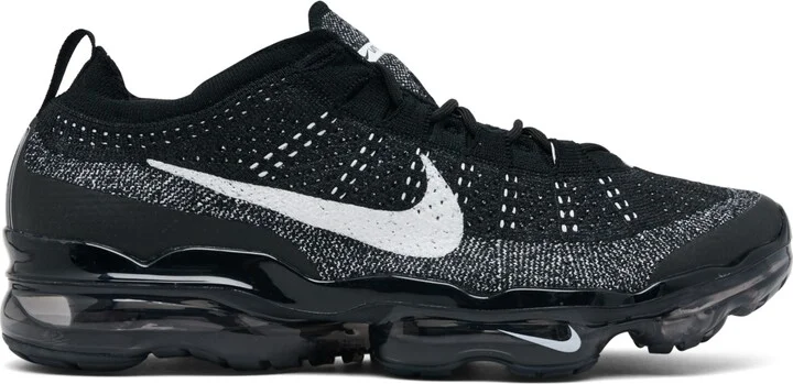 Nike Men's Air VaporMax 2023 Fly Knit Running Sneakers from Finish Line - Black, White - Image 2