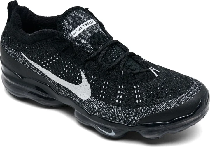 Nike Men's Air VaporMax 2023 Fly Knit Running Sneakers from Finish Line - Black, White