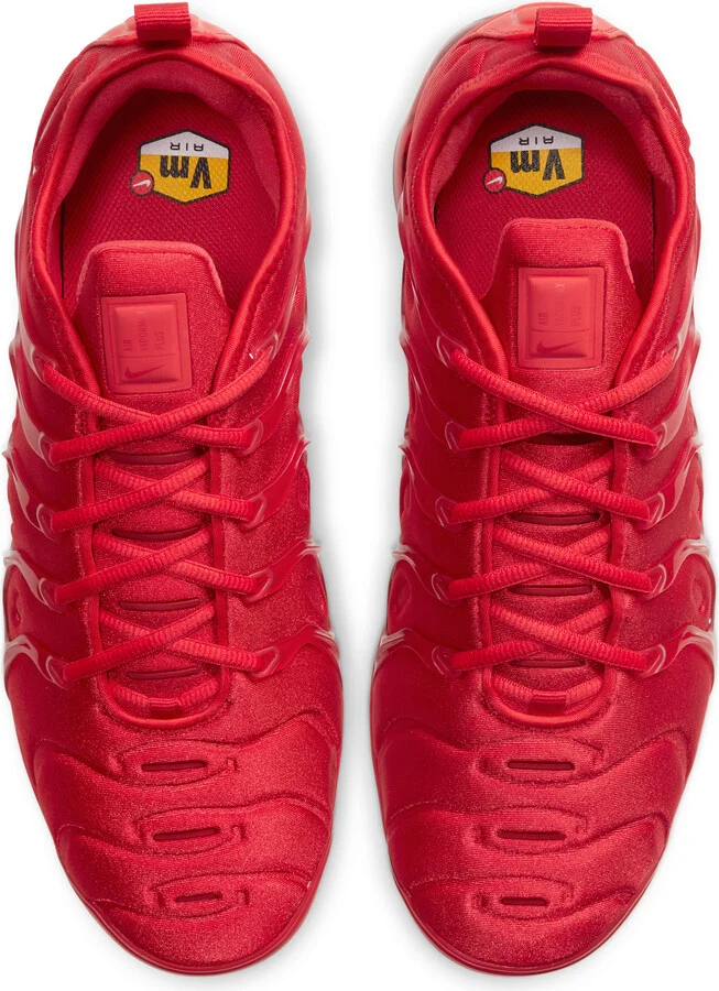 Nike Men's Air VaporMax Plus Shoes in Red | CW6973-600 - Image 4
