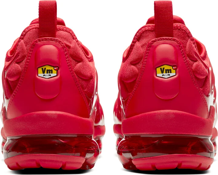 Nike Men's Air VaporMax Plus Shoes in Red | CW6973-600 - Image 6