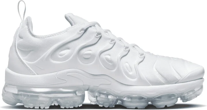 Nike Men's Air VaporMax Plus Shoes in White | 924453-100 - Image 3