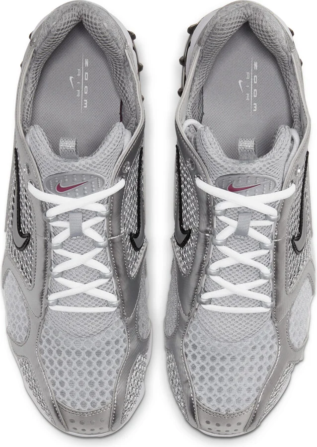 Nike Men's Air Zoom Spiridon Cage 2 Shoes in Grey | CJ1288-001 - Image 4