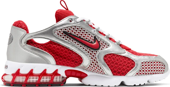 Nike Men's Air Zoom Spiridon Cage 2 Shoes in Red | CJ1288-600 - Image 3