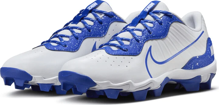 Nike Men's Alpha Huarache 4 Keystone Baseball Cleats in White | DJ6524-105 - Image 5