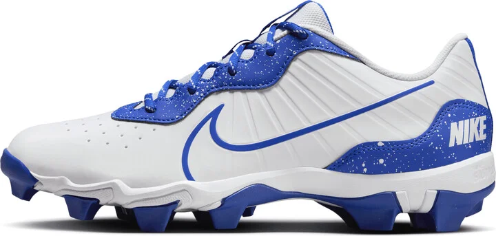 Nike Men's Alpha Huarache 4 Keystone Baseball Cleats in White | DJ6524-105