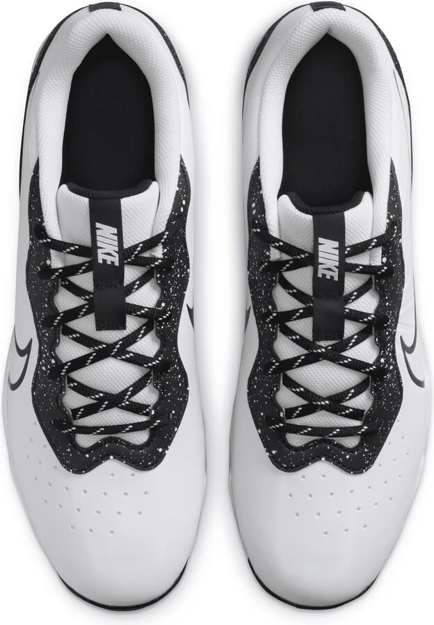 Nike Men's Alpha Huarache 4 Keystone Baseball Cleats in White | DJ6524-106 - Image 4