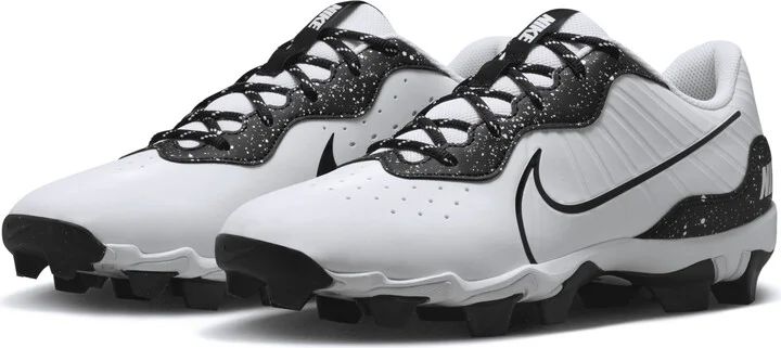 Nike Men's Alpha Huarache 4 Keystone Baseball Cleats in White | DJ6524-106 - Image 5