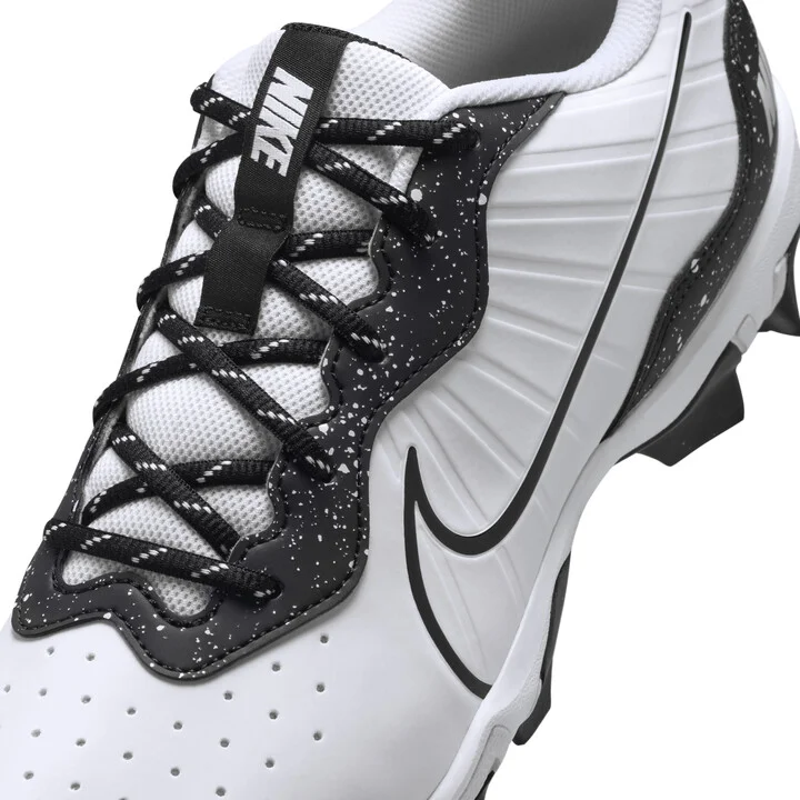 Nike Men's Alpha Huarache 4 Keystone Baseball Cleats in White | DJ6524-106 - Image 8
