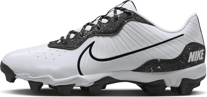 Nike Men's Alpha Huarache 4 Keystone Baseball Cleats in White | DJ6524-106