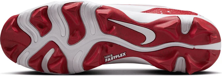 Nike Men's Alpha Huarache 4 Keystone Baseball Cleats in White | DJ6524-107 - Image 2