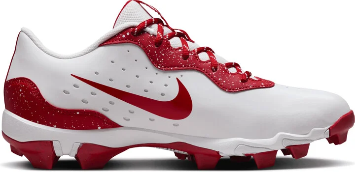 Nike Men's Alpha Huarache 4 Keystone Baseball Cleats in White | DJ6524-107 - Image 3