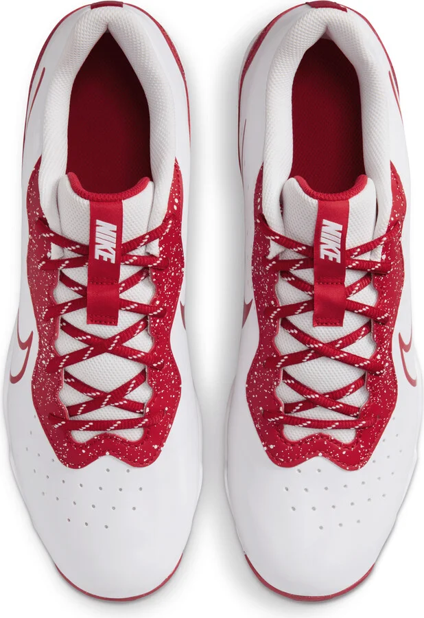 Nike Men's Alpha Huarache 4 Keystone Baseball Cleats in White | DJ6524-107 - Image 4