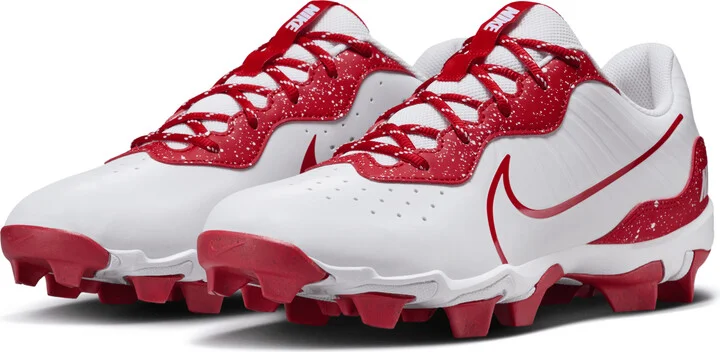 Nike Men's Alpha Huarache 4 Keystone Baseball Cleats in White | DJ6524-107 - Image 5