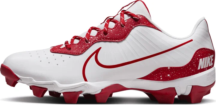 Nike Men's Alpha Huarache 4 Keystone Baseball Cleats in White | DJ6524-107