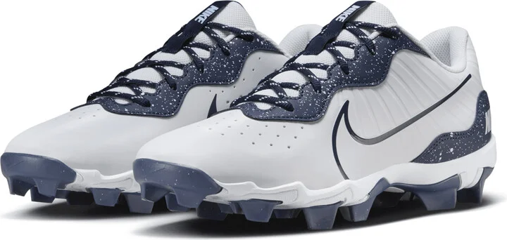 Nike Men's Alpha Huarache 4 Keystone Baseball Cleats in White | DJ6524-108 - Image 5