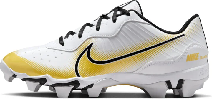 Nike Men's Alpha Huarache 4 Keystone Baseball Cleats in White | DJ6524-119