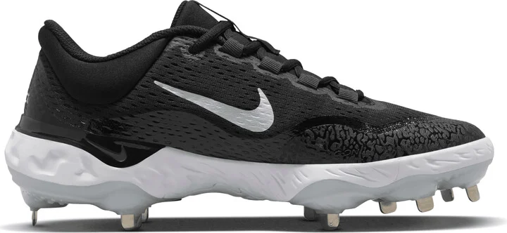 Nike Men's Alpha Huarache Elite 4 Low Baseball Cleats in Black | DJ6521-001 - Image 3