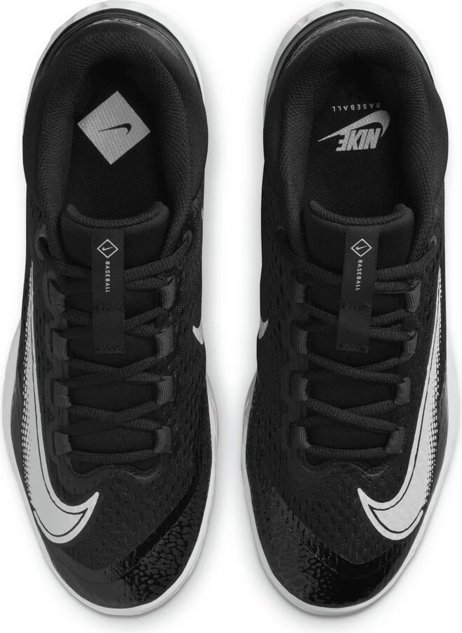 Nike Men's Alpha Huarache Elite 4 Low Baseball Cleats in Black | DJ6521-001 - Image 4