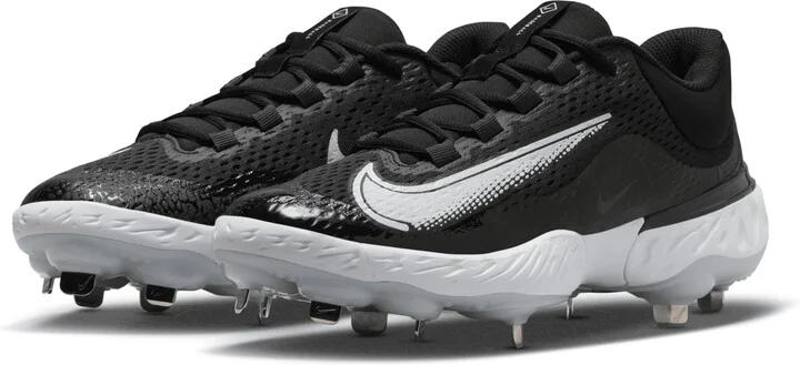 Nike Men's Alpha Huarache Elite 4 Low Baseball Cleats in Black | DJ6521-001 - Image 5