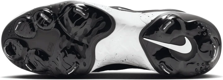 Nike Men's Alpha Huarache Elite 4 Low Baseball Cleats in Black | DJ6521-003 - Image 2