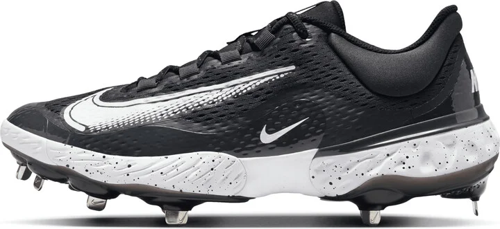 Nike Men's Alpha Huarache Elite 4 Low Baseball Cleats in Black | DJ6521-003