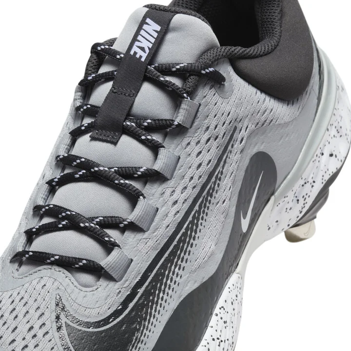 Nike Men's Alpha Huarache Elite 4 Low Baseball Cleats in Grey | DJ6521-004 - Image 8