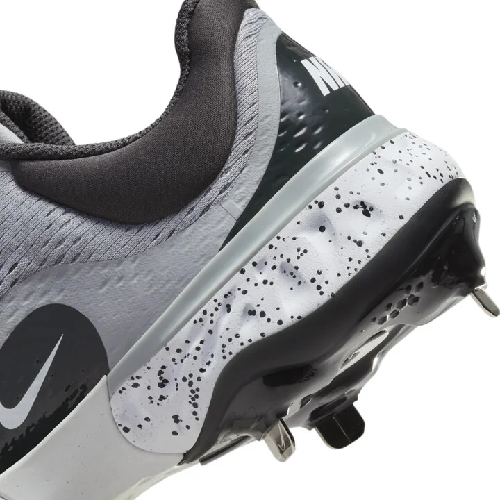 Nike Men's Alpha Huarache Elite 4 Low Baseball Cleats in Grey | DJ6521-004 - Image 9