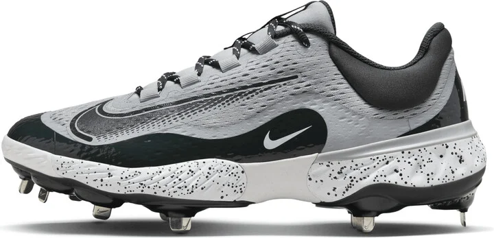 Nike Men's Alpha Huarache Elite 4 Low Baseball Cleats in Grey | DJ6521-004