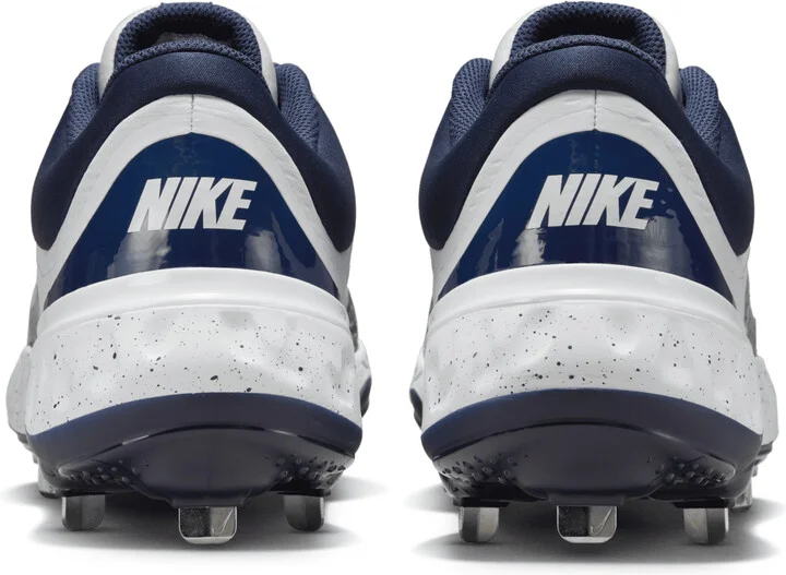 Nike Men's Alpha Huarache Elite 4 Low Baseball Cleats in White | FD2745-107 - Image 6
