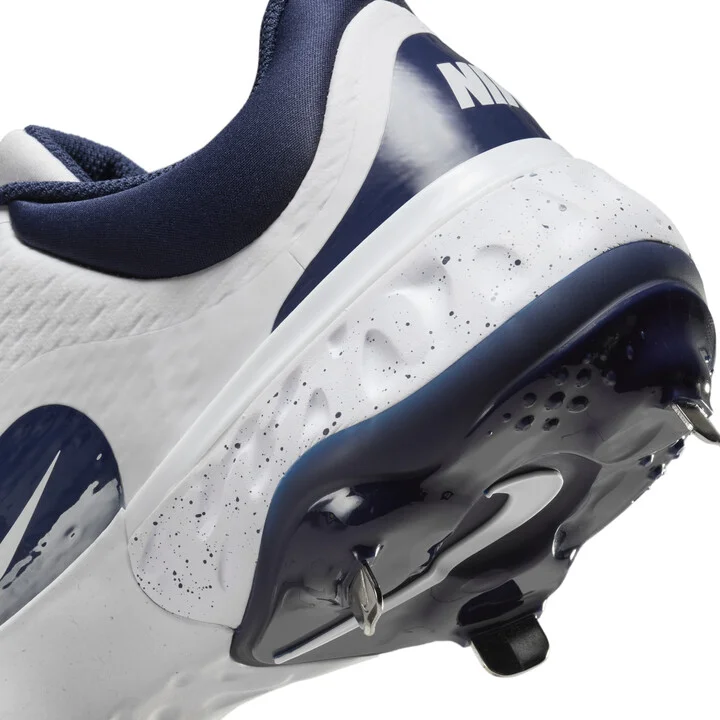 Nike Men's Alpha Huarache Elite 4 Low Baseball Cleats in White | FD2745-107 - Image 9