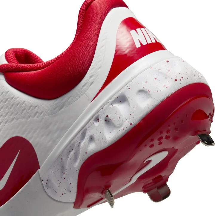 Nike Men's Alpha Huarache Elite 4 Low Baseball Cleats in White | FD2745-109 - Image 8