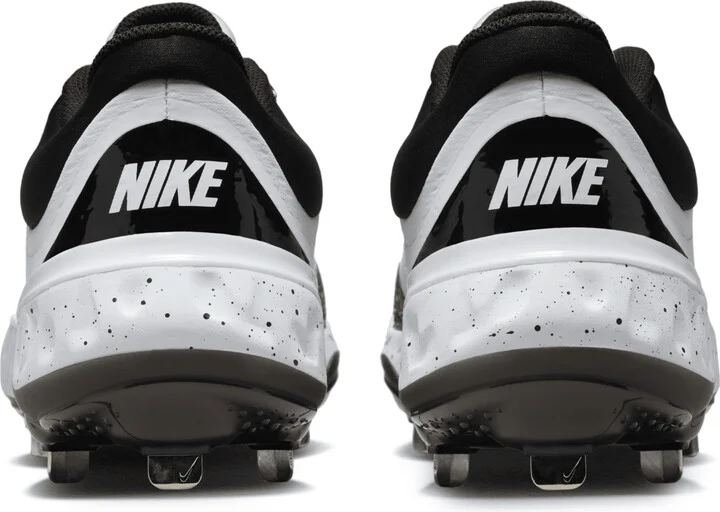 Nike Men's Alpha Huarache Elite 4 Low Baseball Cleats in White | FD2745-110 - Image 6