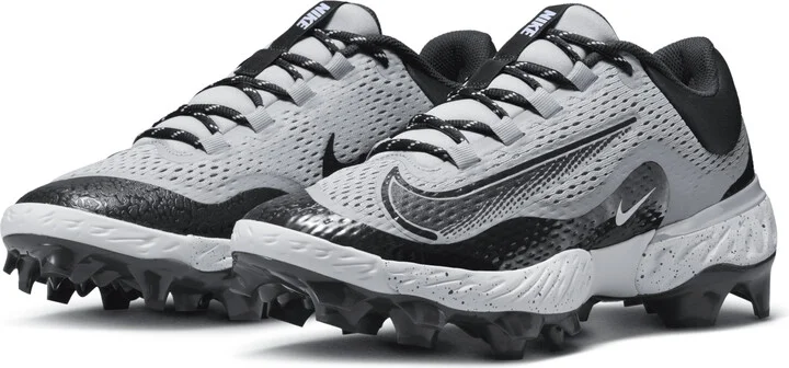 Nike Men's Alpha Huarache Elite 4 Low MCS Baseball Cleats in Grey | FD6221-002 - Image 5