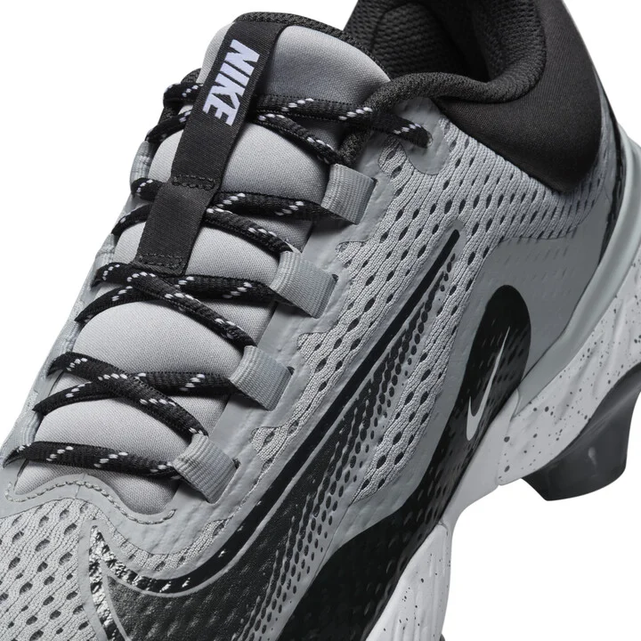 Nike Men's Alpha Huarache Elite 4 Low MCS Baseball Cleats in Grey | FD6221-002 - Image 8