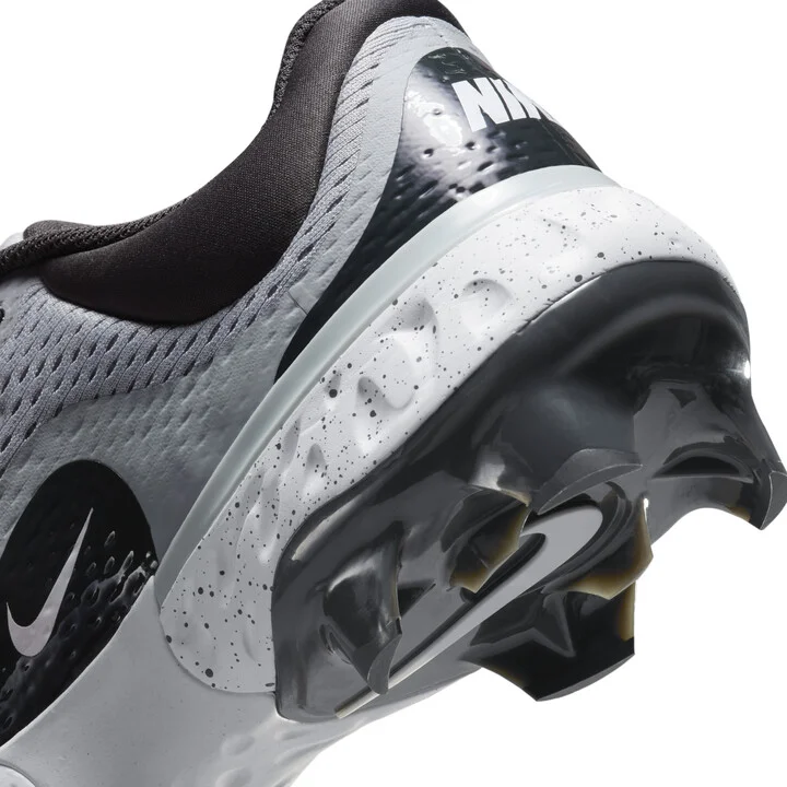 Nike Men's Alpha Huarache Elite 4 Low MCS Baseball Cleats in Grey | FD6221-002 - Image 9