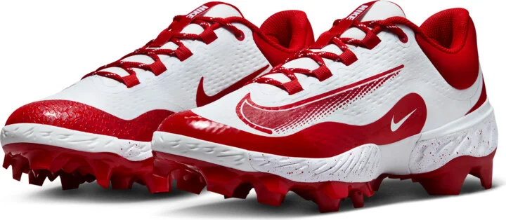 Nike Men's Alpha Huarache Elite 4 Low MCS Baseball Cleats in White | FD6255-105 - Image 5