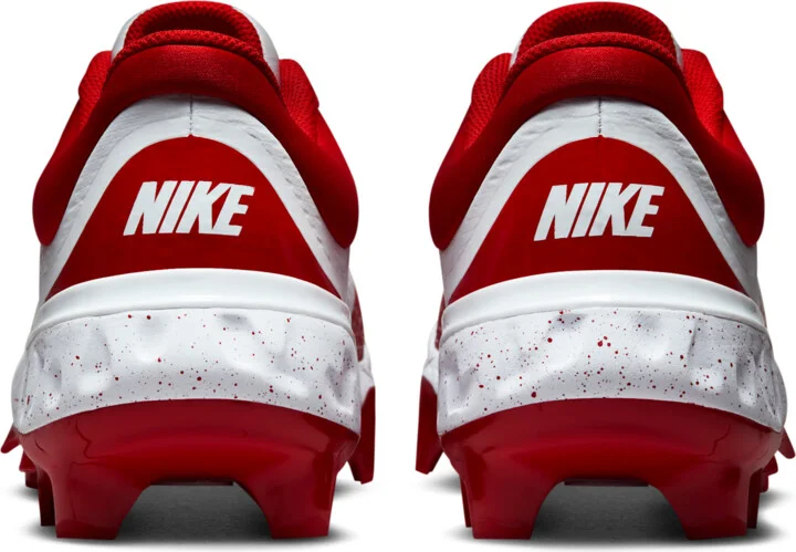 Nike Men's Alpha Huarache Elite 4 Low MCS Baseball Cleats in White | FD6255-105 - Image 6