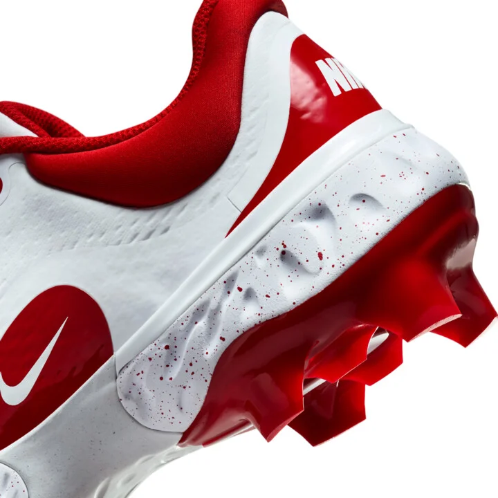 Nike Men's Alpha Huarache Elite 4 Low MCS Baseball Cleats in White | FD6255-105 - Image 9